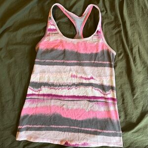 Nike Pink and Gray Sports Tank